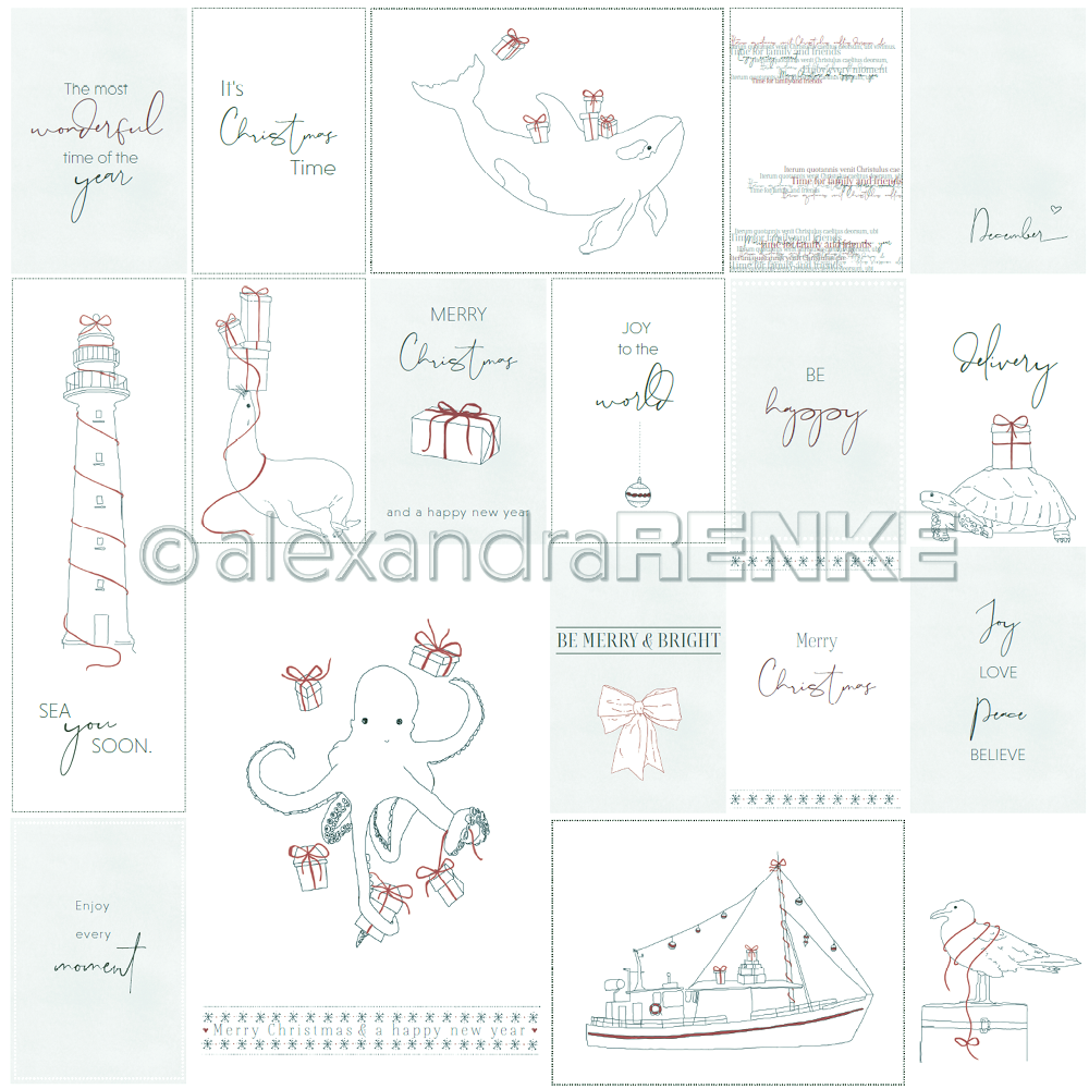 A. RENKE - Carta ' Sea animals' -10.1053