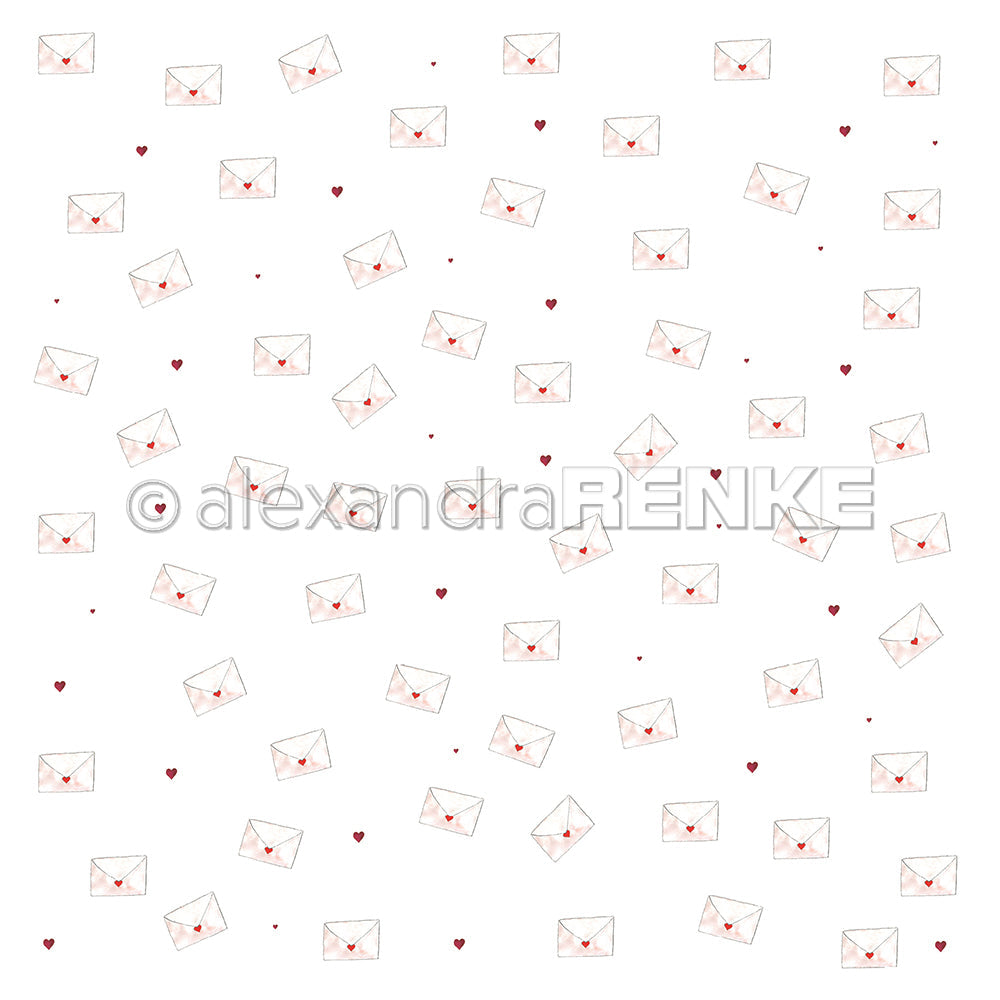 A. RENKE - Carta Hearts love - Love letters - 10.1755