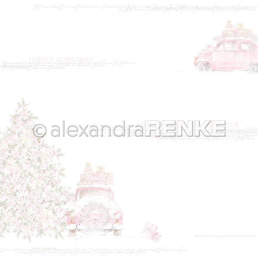 Design paper 'Christmastree with Car'- P-AR-10.2799 - A.RENKE