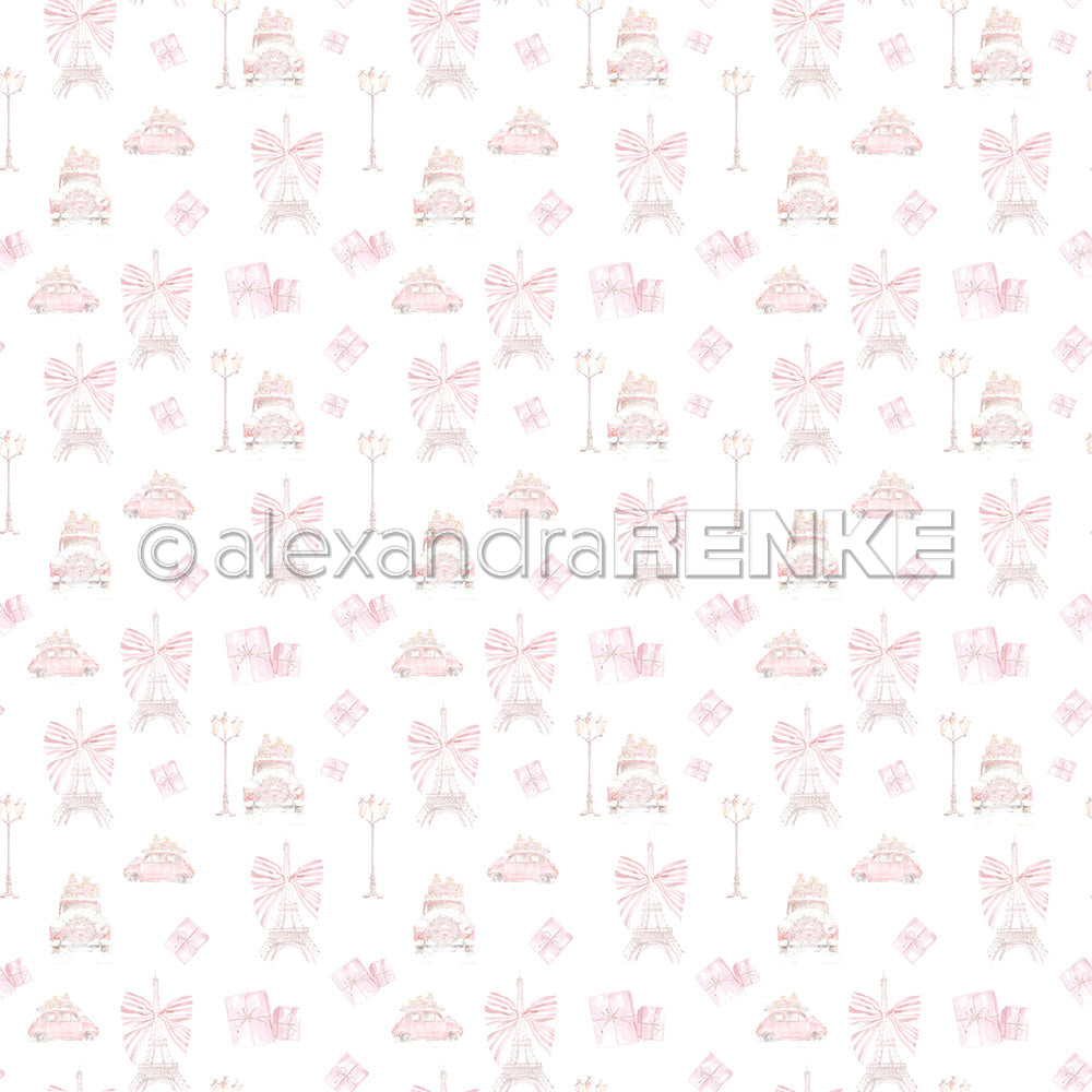 Design paper 'Christmas Car in Paris'- P-AR-10.2809 - A.RENKE