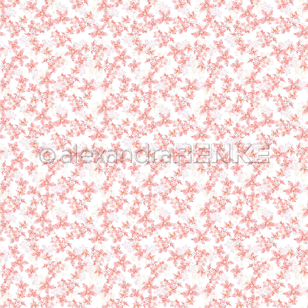 Design paper 'Sea of Flowers of Poinsettias'- P-AR-10.2939- A.RENKE