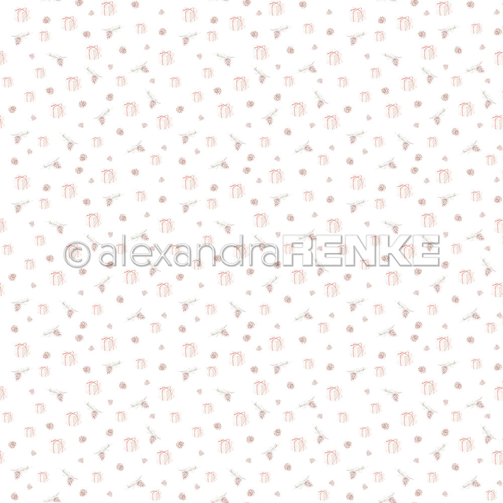 Design paper 'Gifts and Pine Cones'- P-AR-10.2941 - A.RENKE