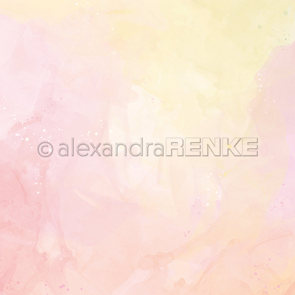 Design paper 'Watercolor wonder pink apricot yellow'- P AR 10.3117 - A.RENKE