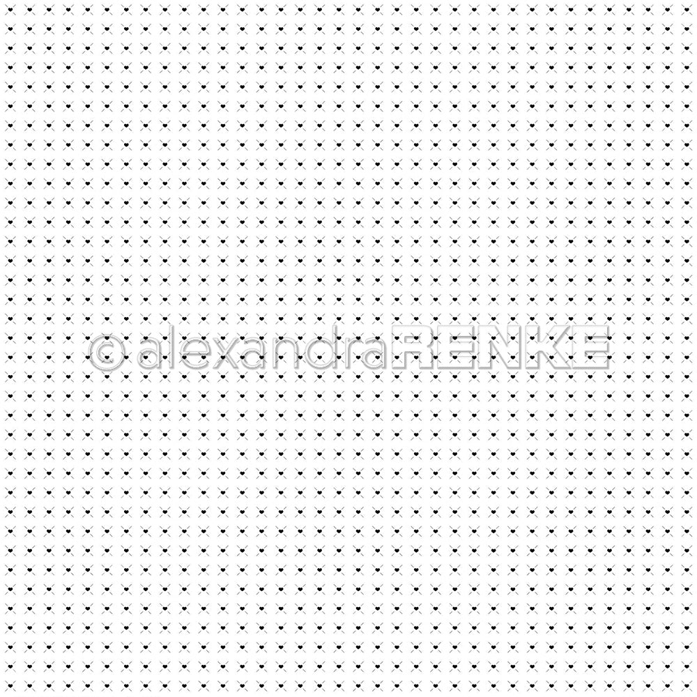 Design paper 'Heart marks black' - P-AR-10.3349 - A.RENKE