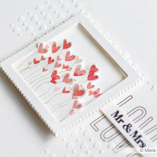 Design paper 'Fine Heart Rows'- P-AR-10.3516- A.RENKE