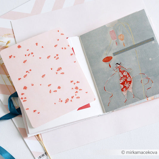 Design paper "Lisa's Figurines Blossom Rain" P-AR-10.3749 - A.RENKE