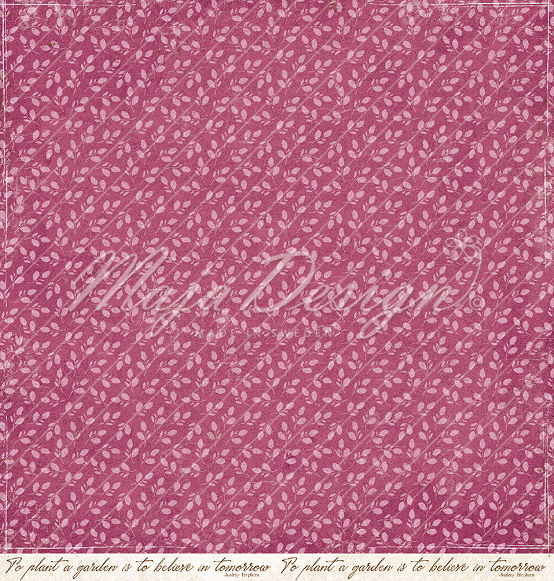 Foglio carta "Spring Garden - Flower bed" - 1406 - MAJA DESIGN