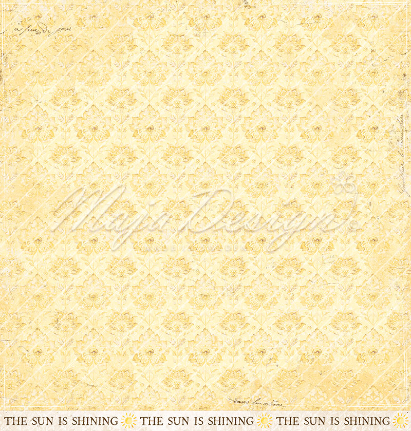 Foglio carta "Spring Garden - Sunshine" - 1408 - MAJA DESIGN