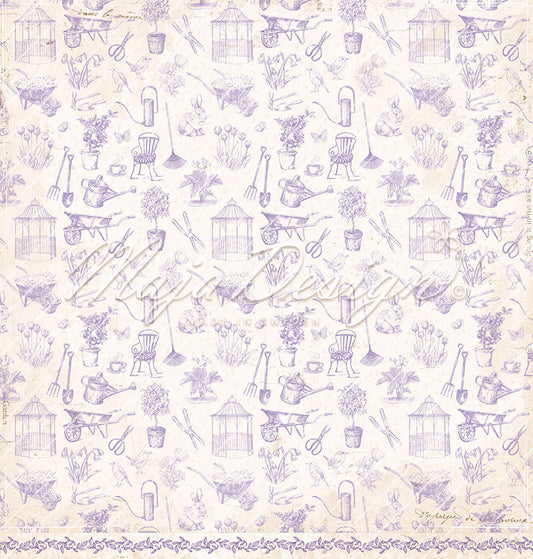 Foglio carta "Spring Garden - Fragrance" - 1413 - MAJA DESIGN