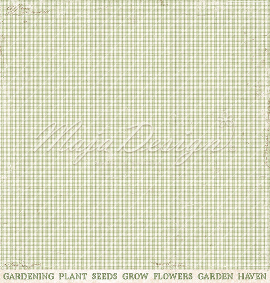 Foglio carta "Spring Garden - Greenery" - 1416 - MAJA DESIGN