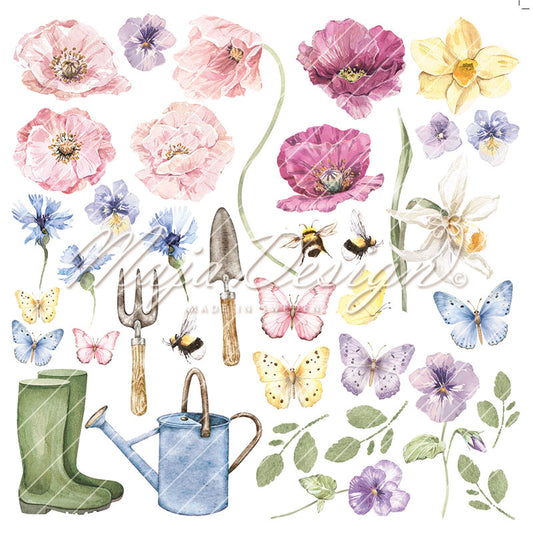 Set Carte "SPRING GARDEN - 6x6" Paper pack" - 1427 - MAJA DESIGN