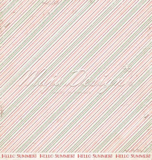 Foglio carta " Strawberry thief - Sweet" - 1431 - MAJA DESIGN