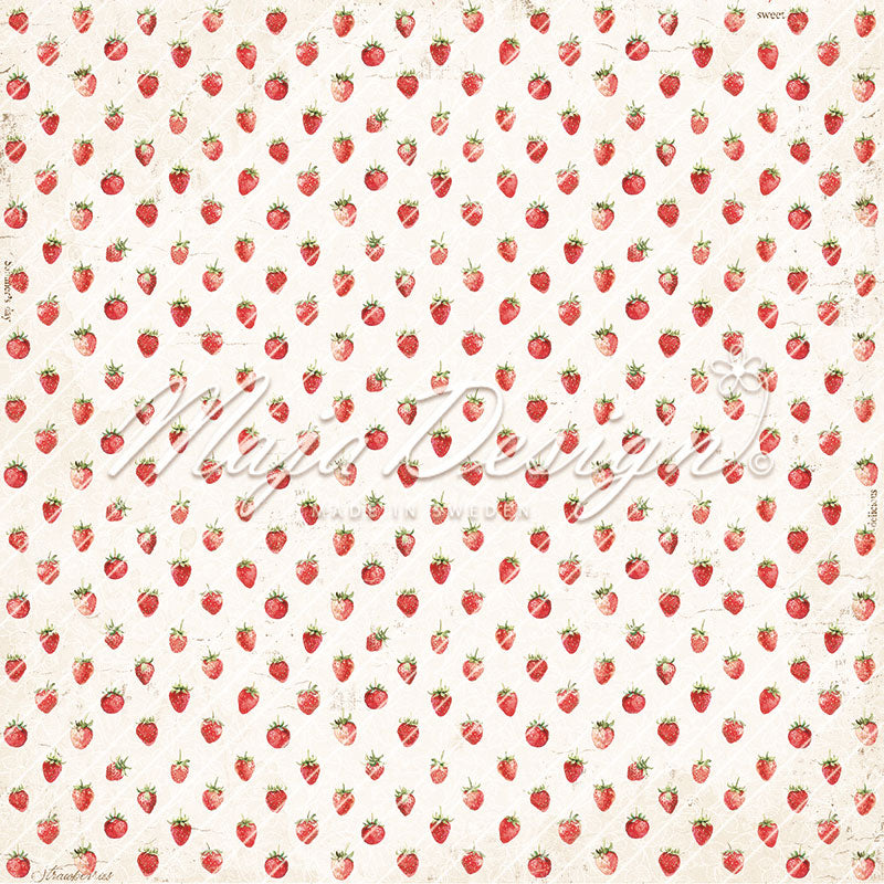 Foglio carta " Strawberry thief - Berries" - 1432 - MAJA DESIGN