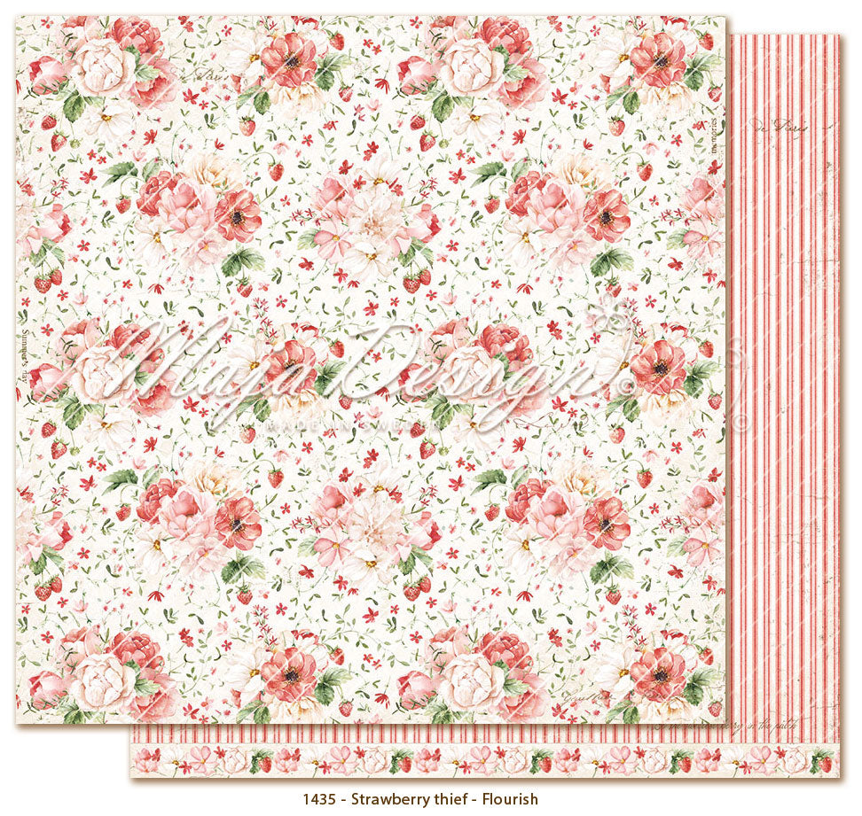 Set Carte "STRAWBERRY THIEF" - 12x12" -1444- MAJA DESIGN