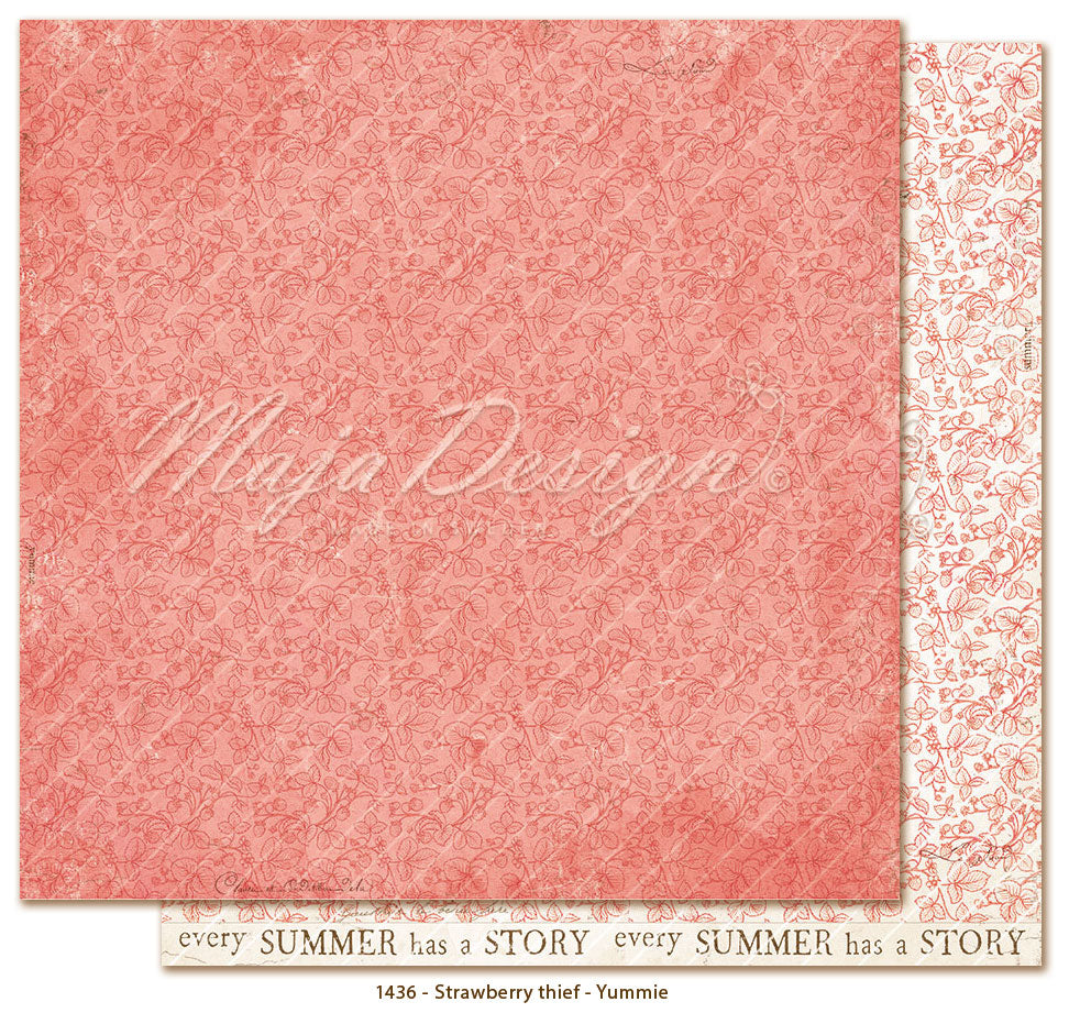 Set Carte "STRAWBERRY THIEF" - 12x12" -1444- MAJA DESIGN