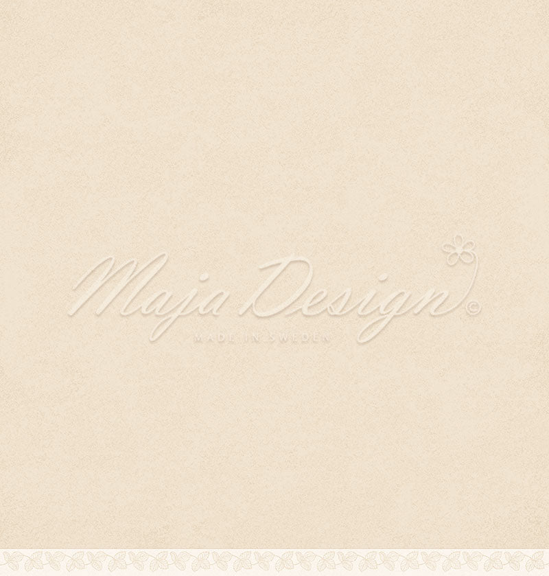 Foglio carta " Mono - Strawberry - Cream" - 1439 - MAJA DESIGN