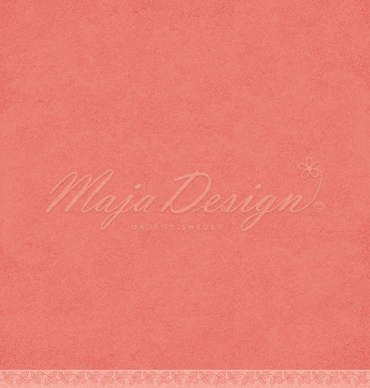 Foglio carta " Mono - Strawberry - Sunkist coral" - 1441 - MAJA DESIGN