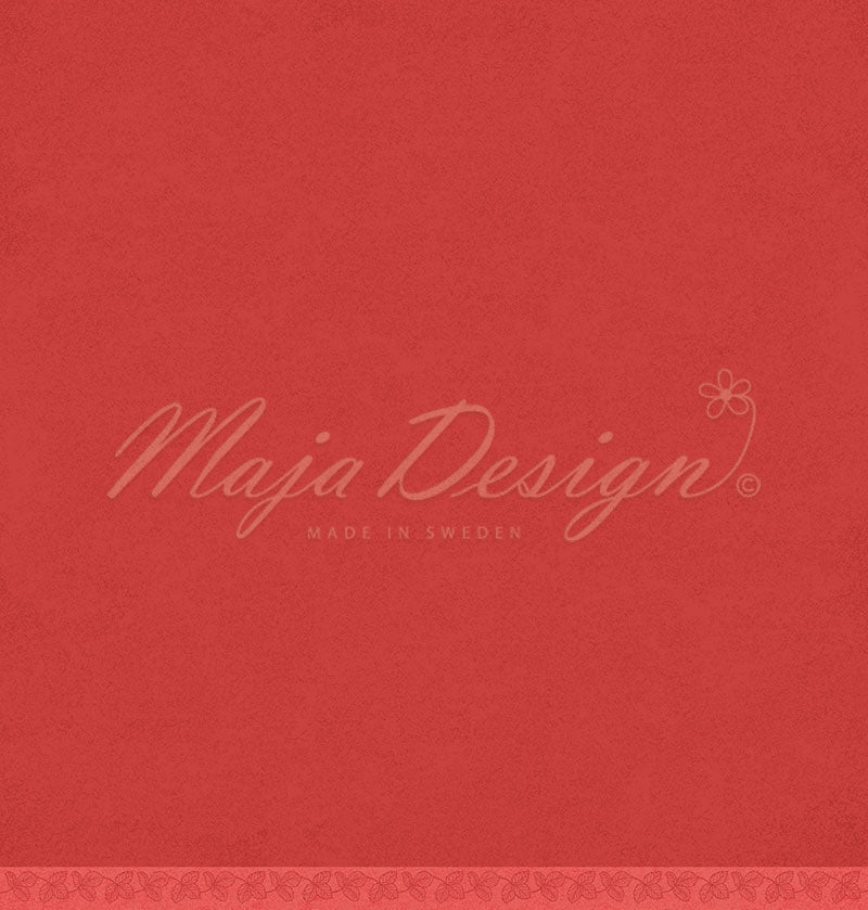 Foglio carta " Mono - Strawberry - Yummie red" - 1442 - MAJA DESIGN