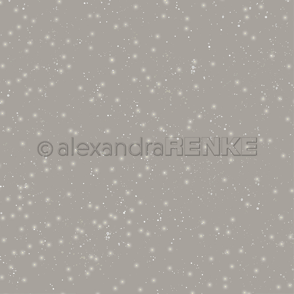 Design paper 'Grey Beige Starry Snow Sky Dark' - P-AR-10.2881 - A.RENKE