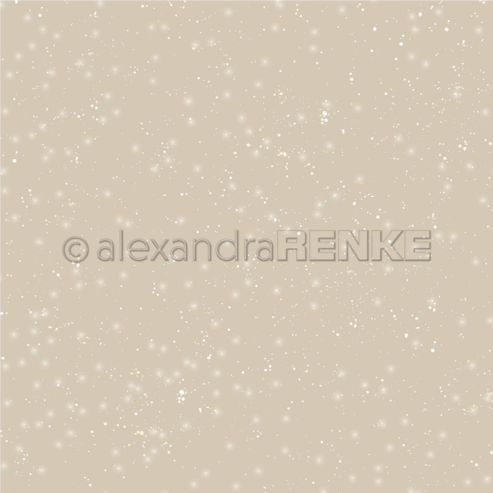 Design paper 'Brown Beige Starry Snow Sky Medium'- P-AR-10.2883 - A.RENKE