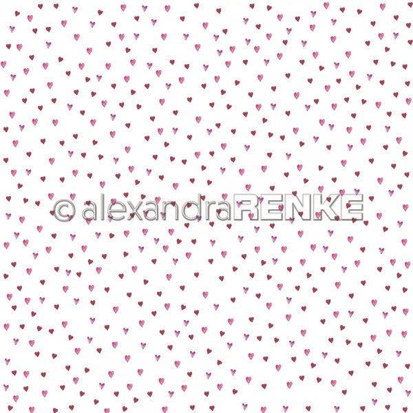 A. RENKE - Carta Hearts love - Many little hearts - 10.1758