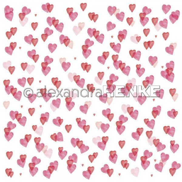 A. RENKE - Carta Hearts love - Many middle hearts - 10.1759