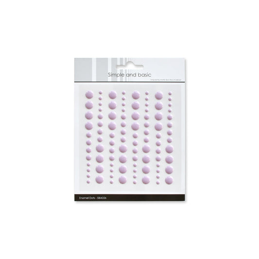 Enamel Dots 'Light Purple'- SBA026 - SIMPLE AND BASIC