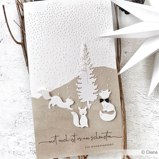 Stencil 'Snowfall'- ST-AR-0047- A.RENKE