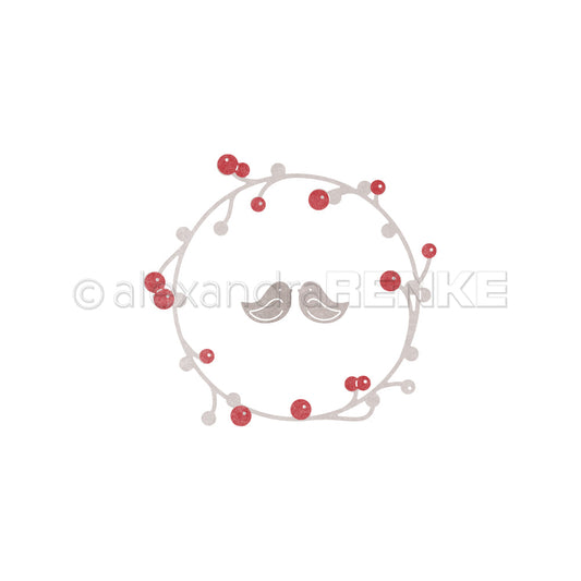 Set Fustelle 'Large berry wreath with birds'- D-AR-FL0277- A.RENKE