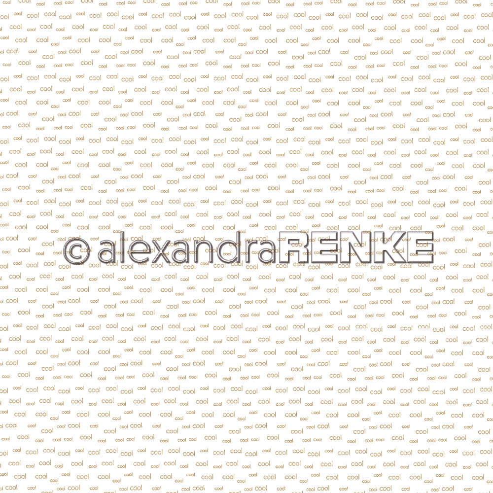 A. RENKE - Carta 'Cool typo small' 10.2170