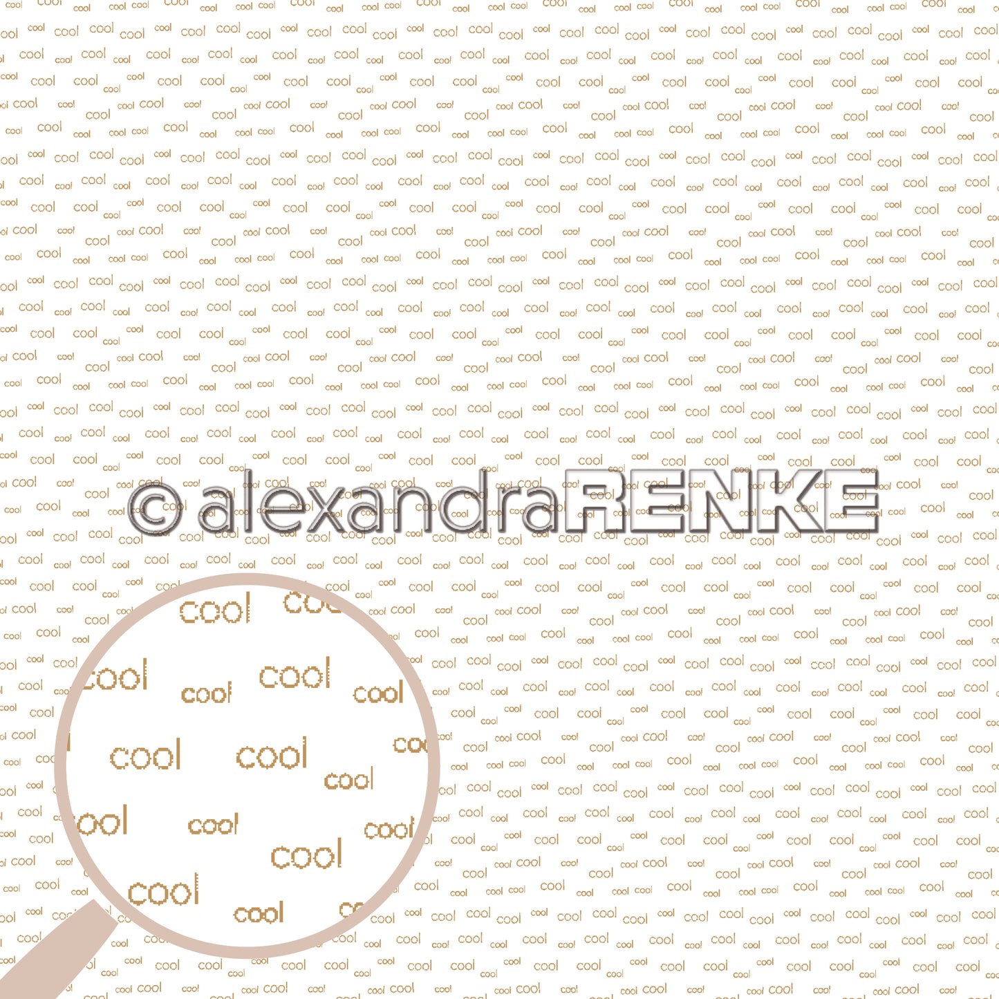A. RENKE - Carta 'Cool typo small' 10.2170