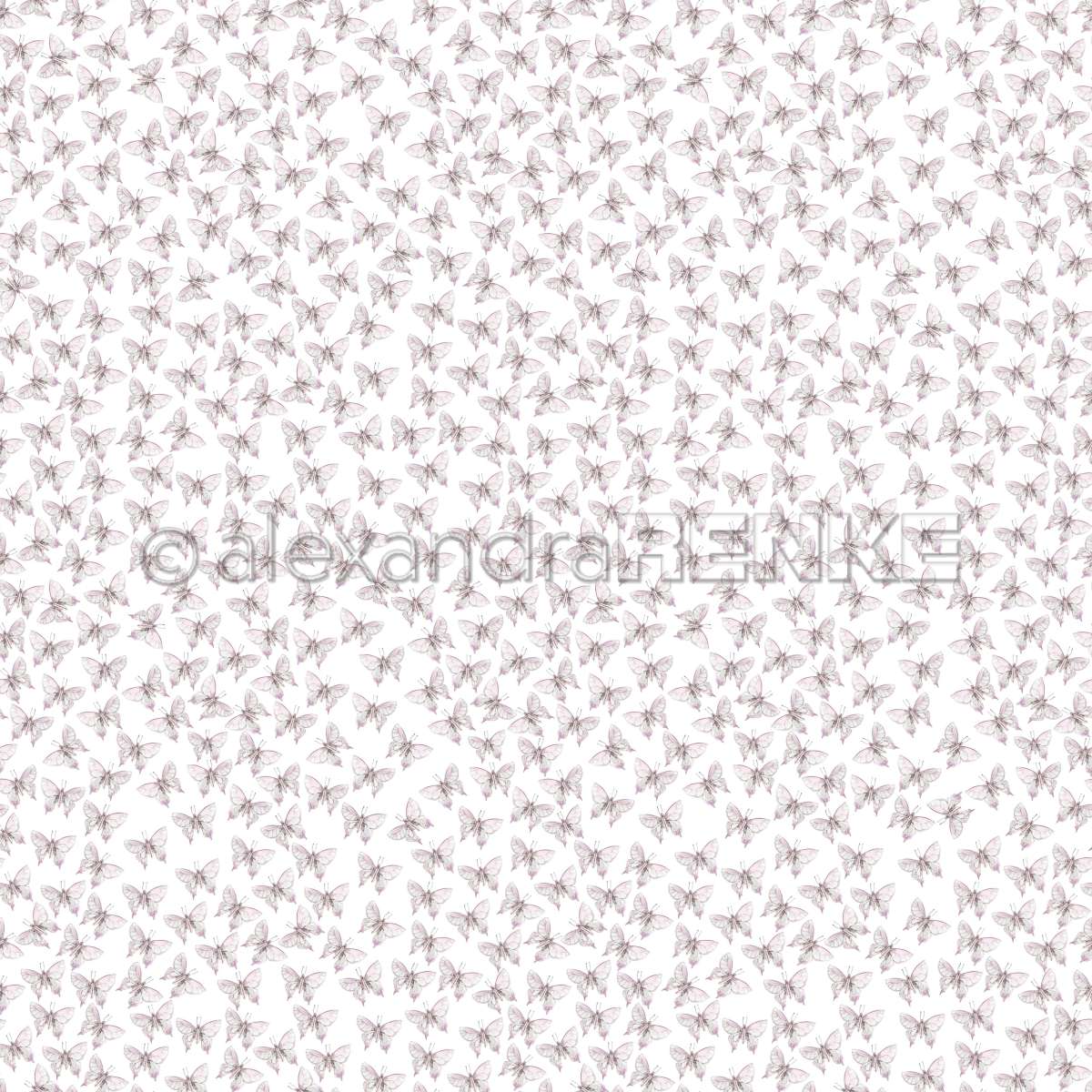 A. RENKE - Carta 'Many butterflies rapport' 10.2652