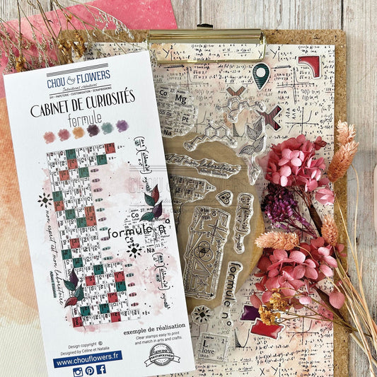 SET TIMBRI CLEAR - FORMULE- CAB115 - CHOU & FLOWERS