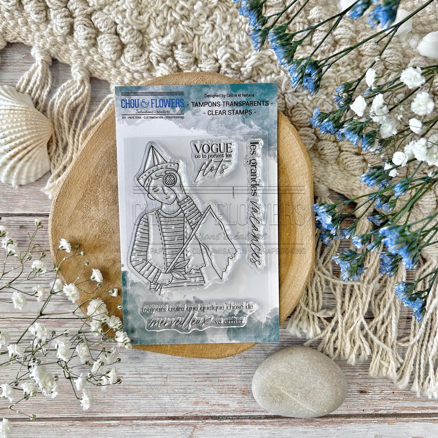 SET TIMBRI CLEAR - PETIT MARIN - GLO122 - CHOU & FLOWERS