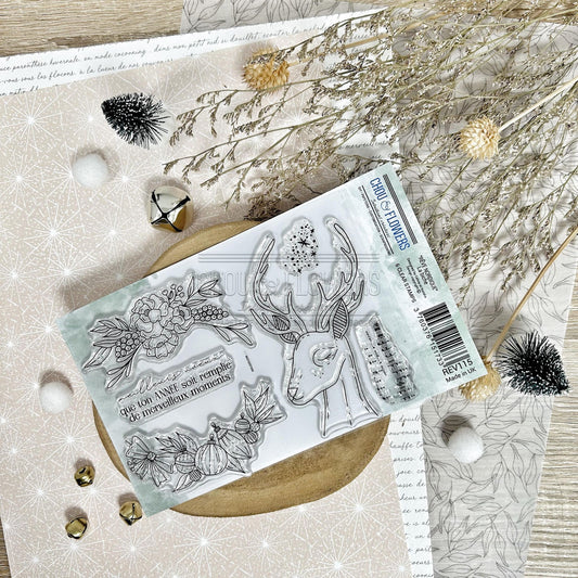 SET TIMBRI CLEAR - LA BICHE - REV115 - CHOU & FLOWERS