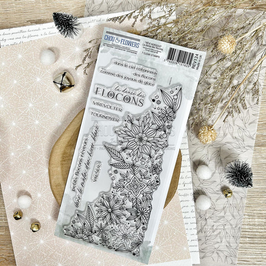 SET TIMBRI CLEAR - LA DANSE DES FLOCONS - REV124 - CHOU & FLOWERS