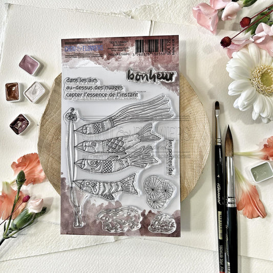 SET TIMBRI CLEAR - KOINOBORI -SOL120- CHOU & FLOWERS