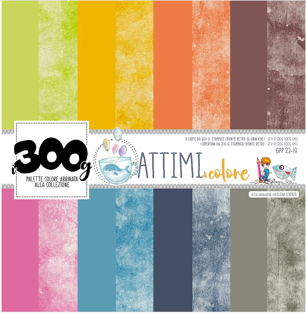 Set Carte "ATTIMI DI COLORE - i300gr " GPP 23-18 - GLIMPS