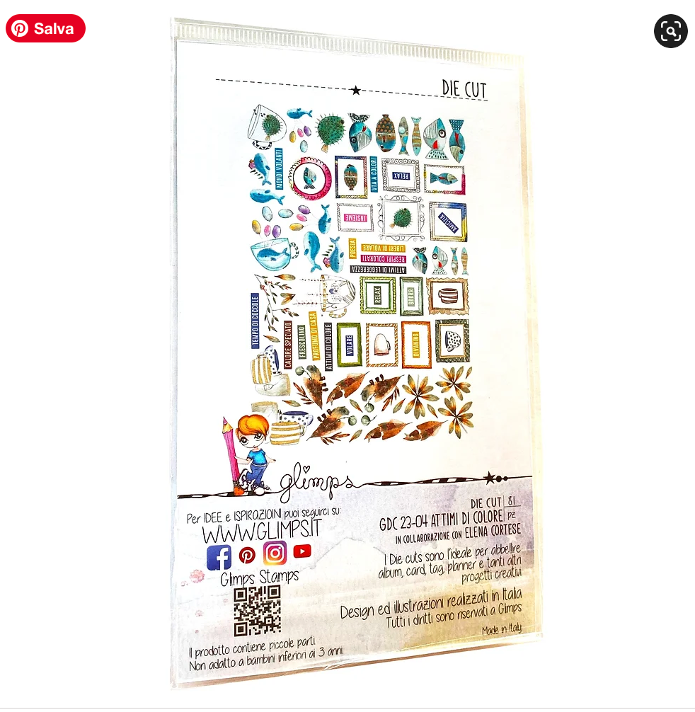 Set die cut "ATTIMI DI COLORE " GDC 23-04 - GLIMPS