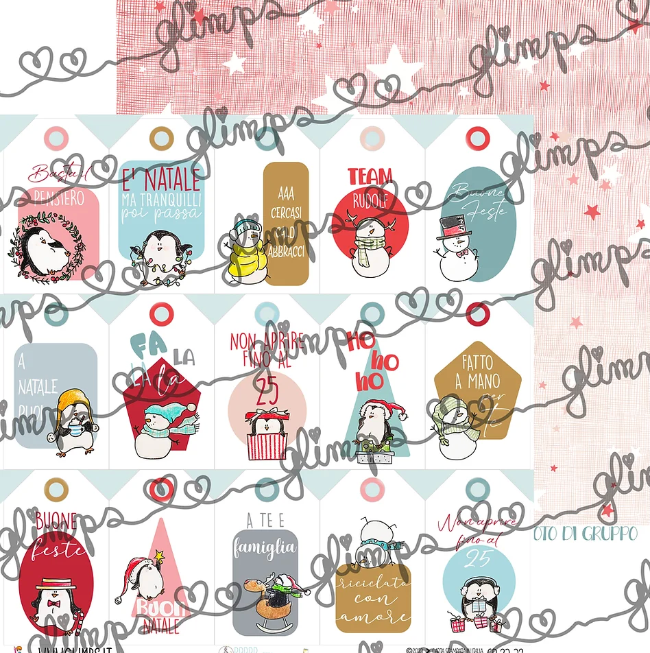 FOGLIO "TAG BRRRREZZA NATALOSA" GP 23-32 - GLIMPS