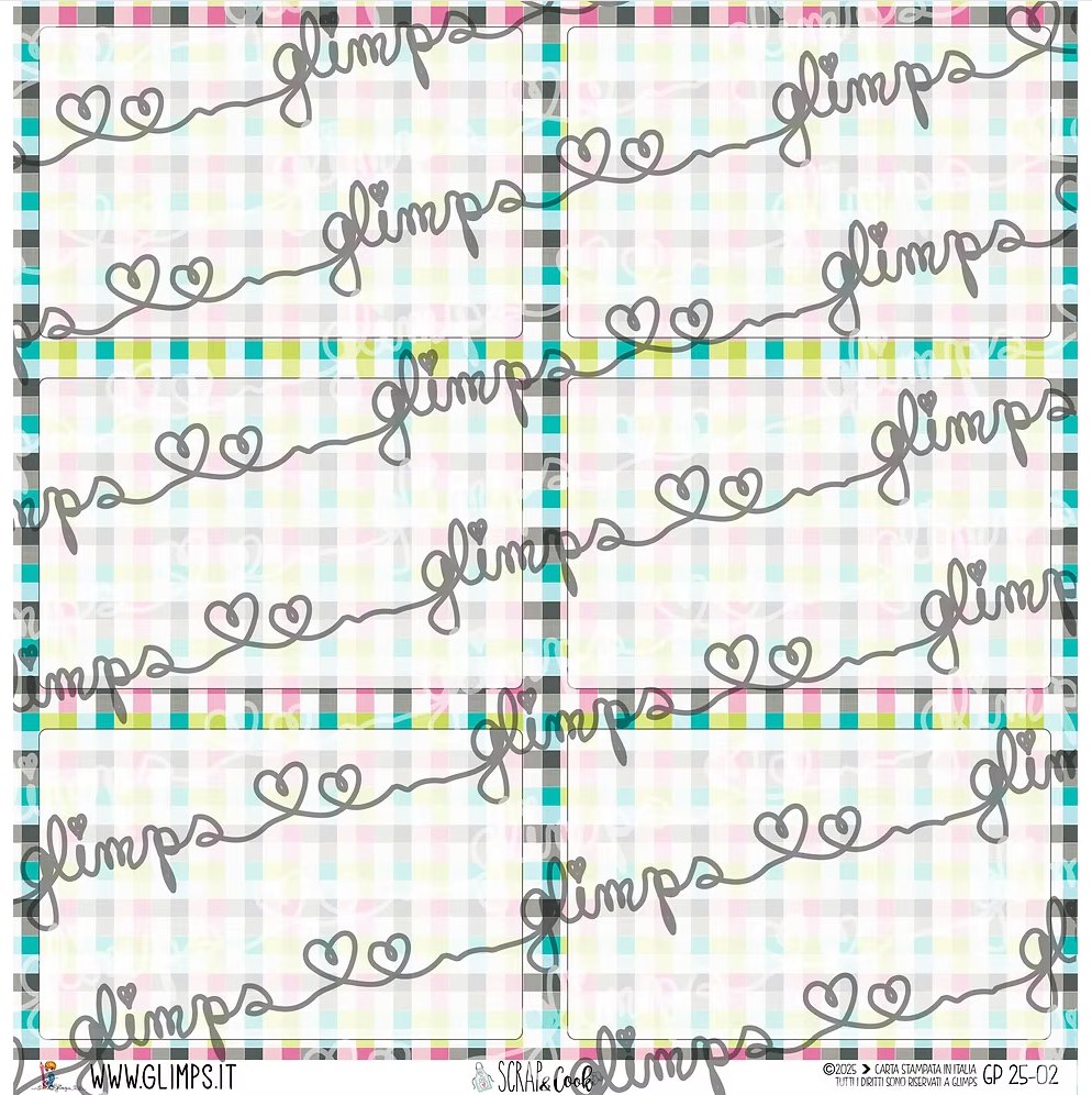 Carta ritagliabili "SCRAP & COOK" GP 25-02 - GLIMPS