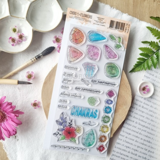 SET TIMBRI - CHAKRAS -VIB118- CHOU & FLOWERS