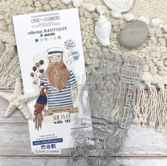 Set TIMBRI CLEAR - LE MARIN - NAU130 - CHOU & FLOWERS