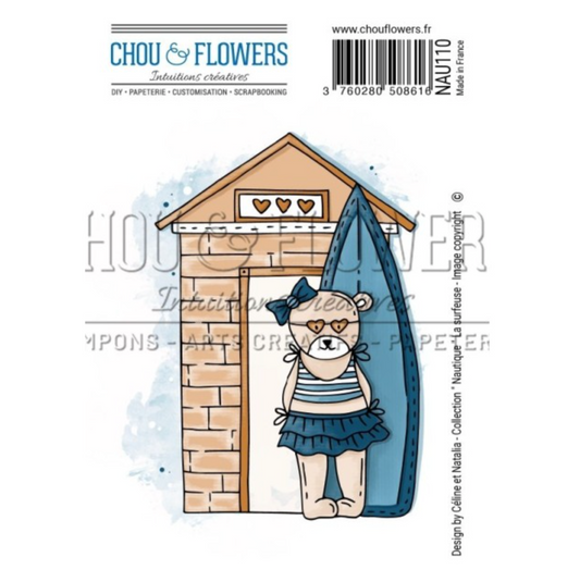 TIMBRO CLING -LA SURFEUSE - NAU110 - CHOU & FLOWERS