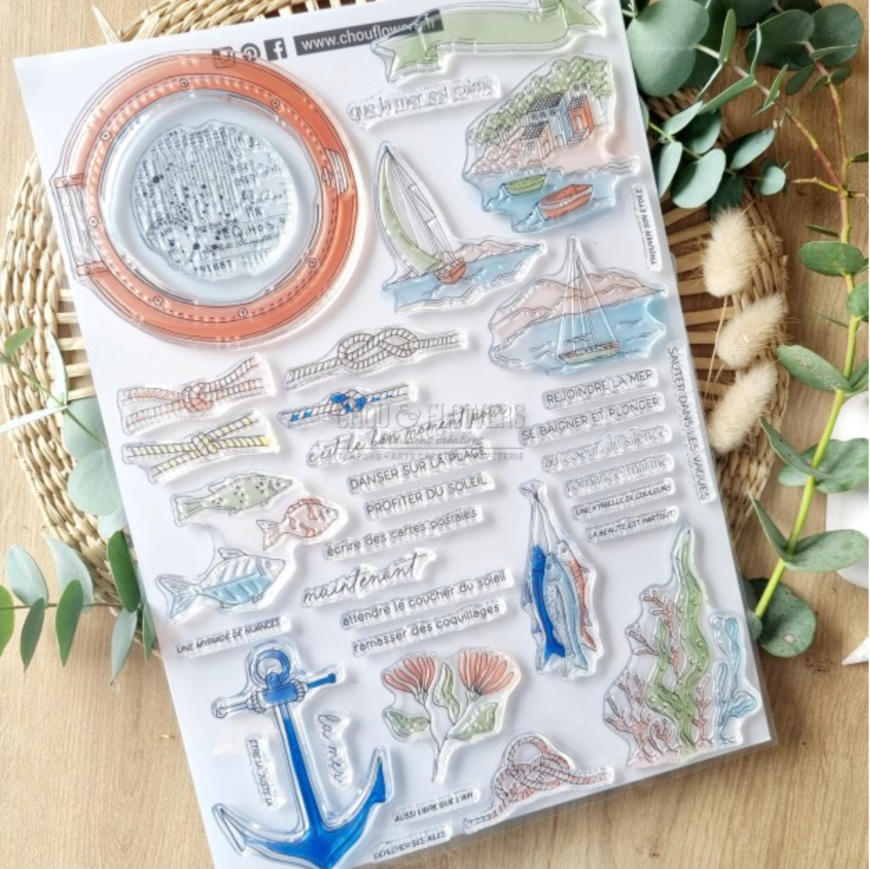 SET TIMBRI - LE HUBLOT -SUD123 - CHOU & FLOWERS