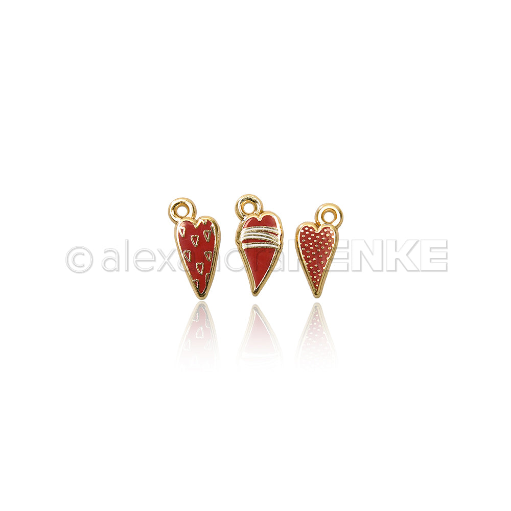 Set Charms 'Heart Trio'- PAK-AR-Ba0010- A.RENKE