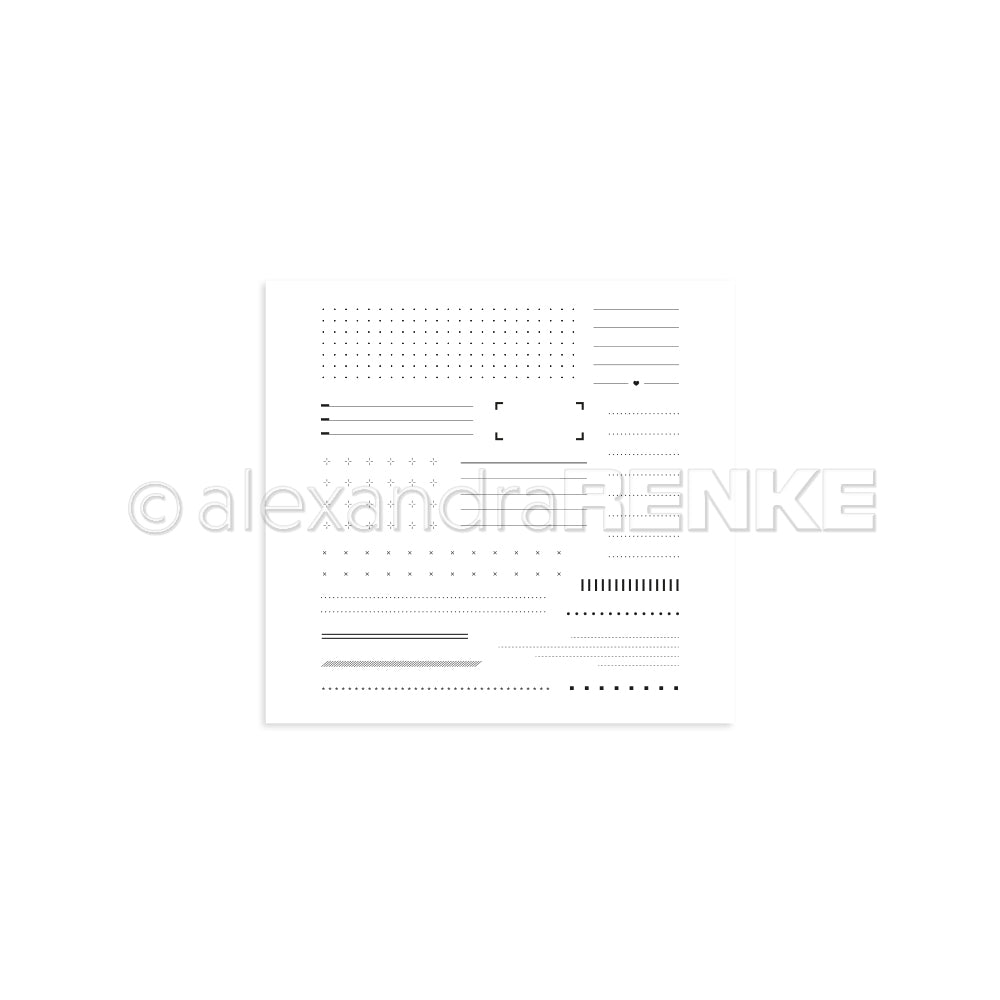 Set timbri Clear "Grids and Lines" CS-AR-Ba0027 - A.RENKE