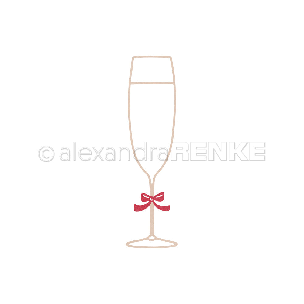 Set Fustelle "Large Outline Champagne Glass"- D-AR-Ba0679- A.RENKE