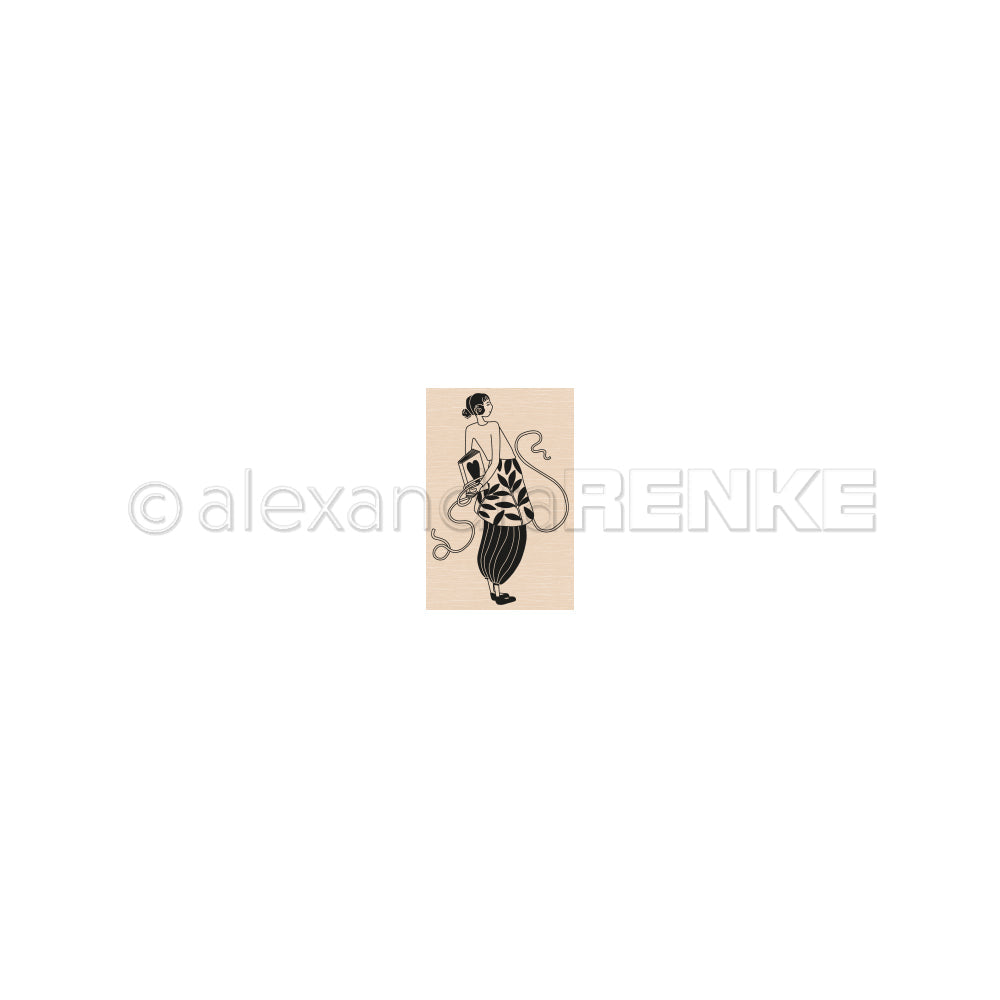 Timbro in legno "Book Figurines Child" - HS-AR-Ba1077- A.RENKE