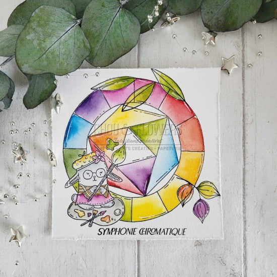 TIMBRO - DOUDOU CREATIF -VIB101- CHOU & FLOWERS